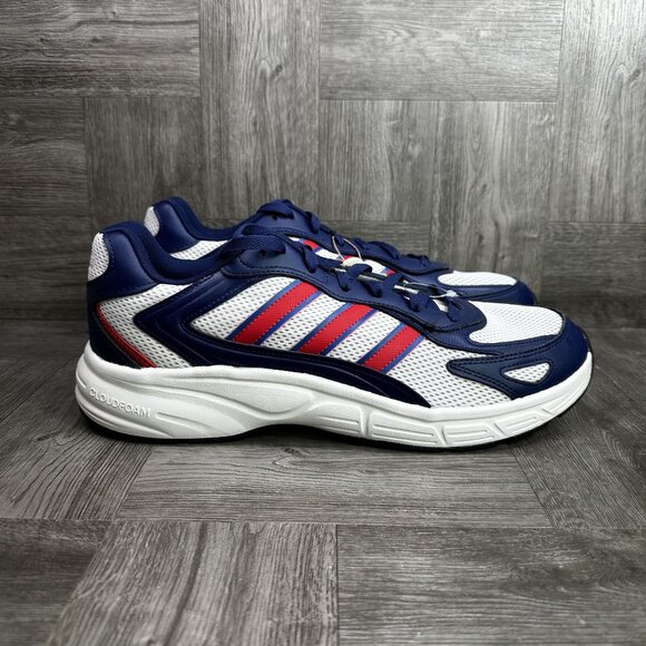 Adidas Eclyptix 2000 Men's size 12 Blue White Red Running Shoes JP9628 - Picture 1 of 8